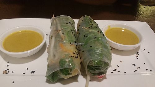 Vietnamese spring rolls  at Velvet Leaf in Berlin