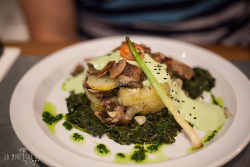 Great mix of simple ingredients. I've been making these at home ever sine. at Teresa Carles Cocina Vegetariana in Barcelona