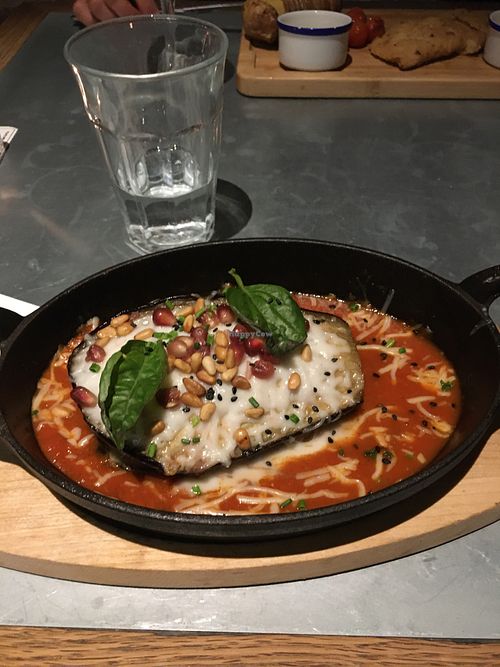 Milhojas de berenjena  at Teresa Carles Cocina Vegetariana in Barcelona