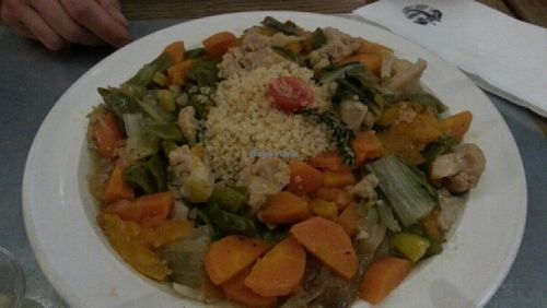 Vegetables with quinoa at Teresa Carles Cocina Vegetariana in Barcelona