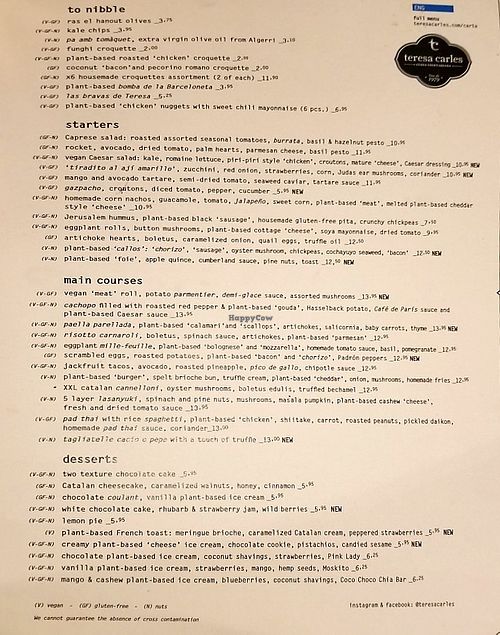  at Teresa Carles Cocina Vegetariana in Barcelona