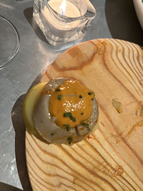 Mushroom and potato  at Teresa Carles Cocina Vegetariana in Barcelona