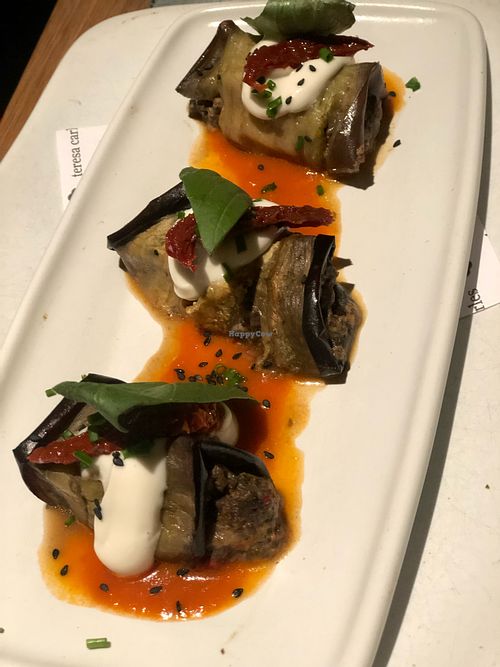 Eggplant Rolls  at Teresa Carles Cocina Vegetariana in Barcelona