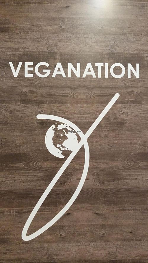 stall signage at Veganation in Central Singapore
