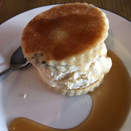 Welsh Cake & Vanilla Ice Cream dessert  at Anna Loka in Cardiff