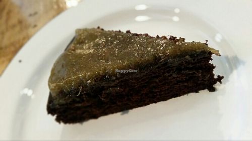 avocado chocolate cake at Anna Loka in Cardiff