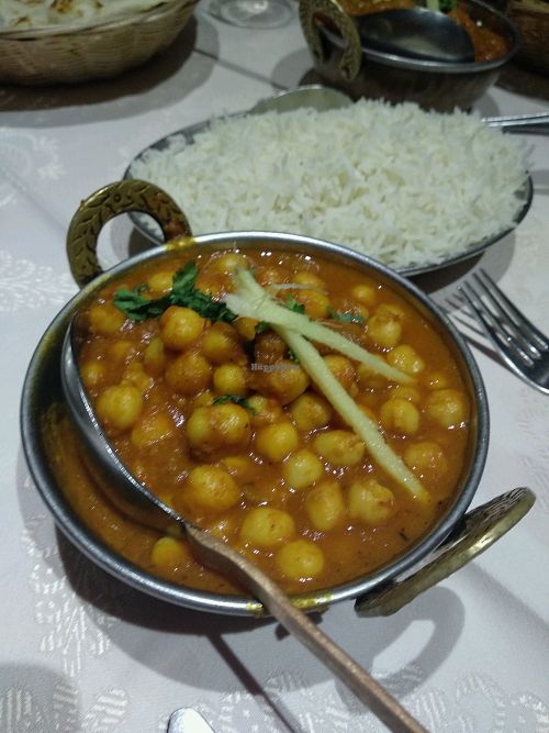 Chana Masala at OM India in Barcelona