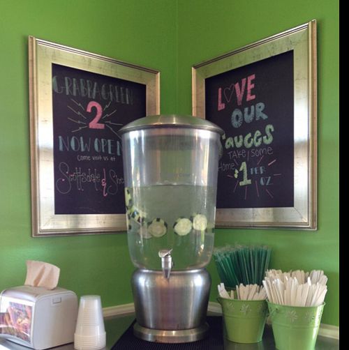 cucumber water at grabbagreen - North in Scottsdale