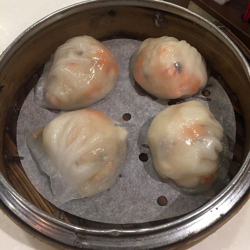 Steamed Vegetarian shrimp dumplings   at Destine Vegetarian - Tuen Mun in New Territories