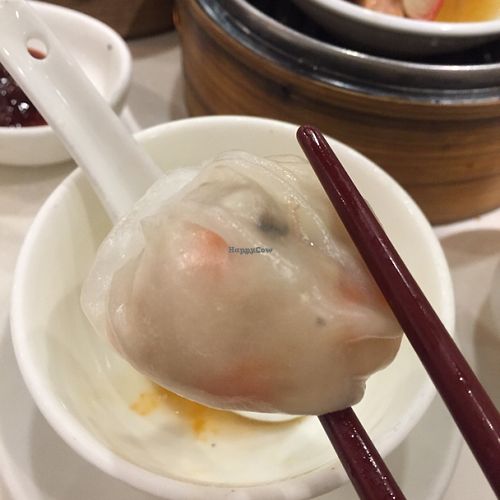 Steamed vegetarian shrimp dumpling at Destine Vegetarian - Tuen Mun in New Territories