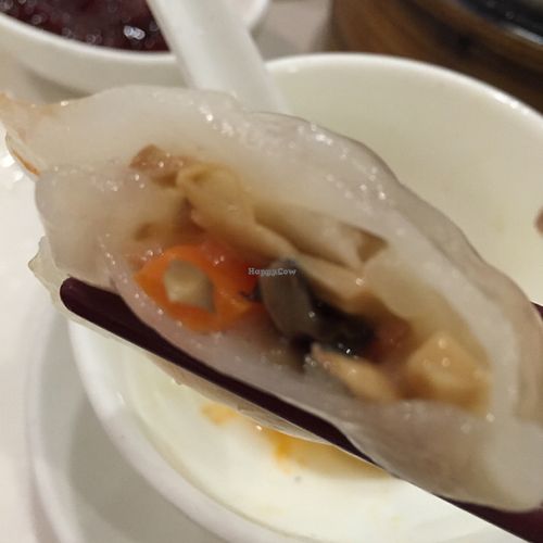 Steamed vegetarian shrimp dumpling at Destine Vegetarian - Tuen Mun in New Territories