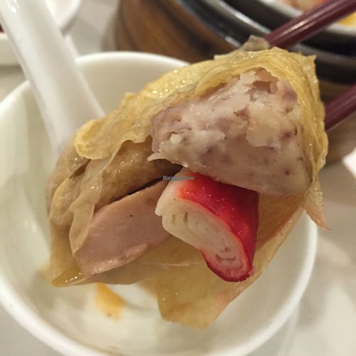 Steamed bean curd rolls at Destine Vegetarian - Tuen Mun in New Territories