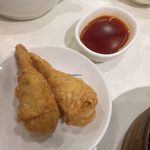 Fried vegan drumsticks  at Destine Vegetarian - Tuen Mun in New Territories