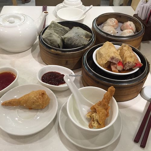 Dim sum at Destine Vegetarian - Tuen Mun in New Territories