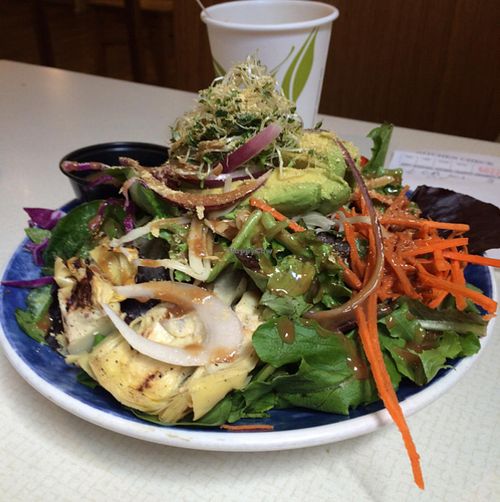 California salad (half) with nooch! at Healthy Foods Co-op Market and Cafe in Lexington
