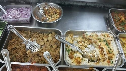 Spiced veg rice at Pooja Sweets and Savories in Cardiff