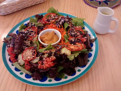 Ensalada de Salmón Vegano. at La Chakra in Lima