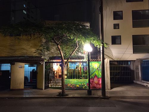 Outisde El Jardin at El Jardín de Jazmín in Lima