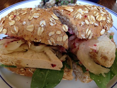 Brassicas - Aldie VA USA - Tahini Tofu Sandwich at Brassicas Farm Fresh Market and Cafe in Aldie