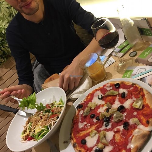 all vegan. at Universo Vegano in Florence