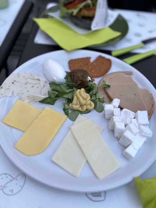 Cheese/ charcuterie plate  at Universo Vegano in Florence