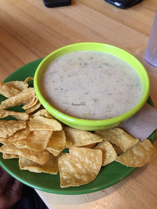 bowl of potato leek soup was amazing $5 at Laughing Planet Cafe in Bend