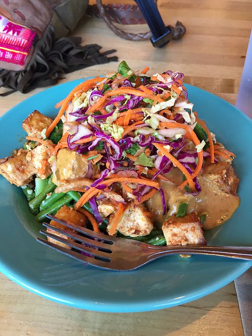 thai bowl at Laughing Planet Cafe in Bend