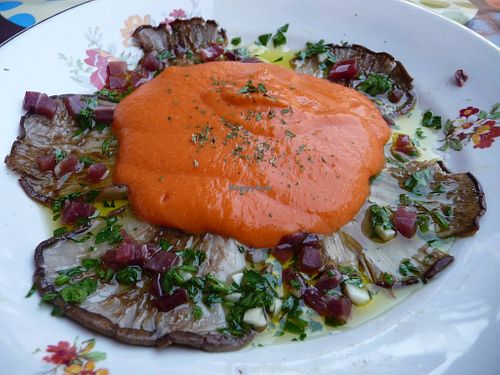 mushrooms at El Paladar in Sevilla