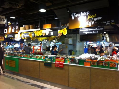 Veg . Food Court Area at Im Jai - Veg Food Stall in Chiang Mai