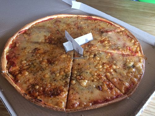 vegan pizza  at Hell Pizza in Rotorua