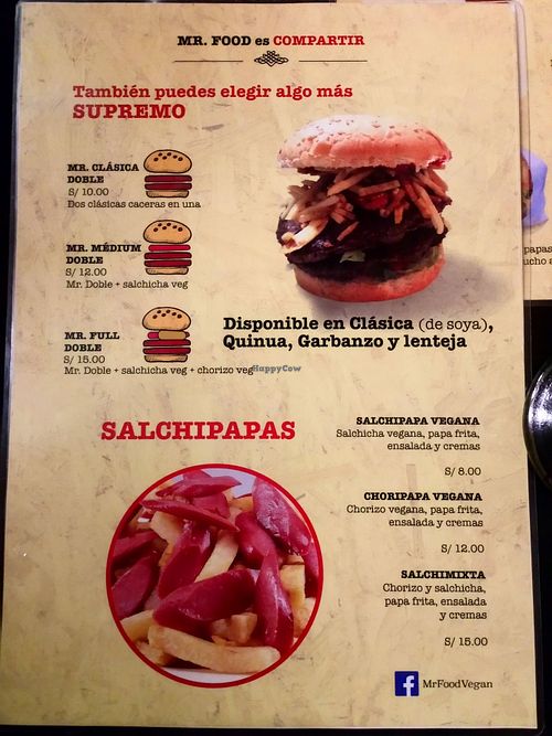 Carta at OKEY Al Natural in Lima