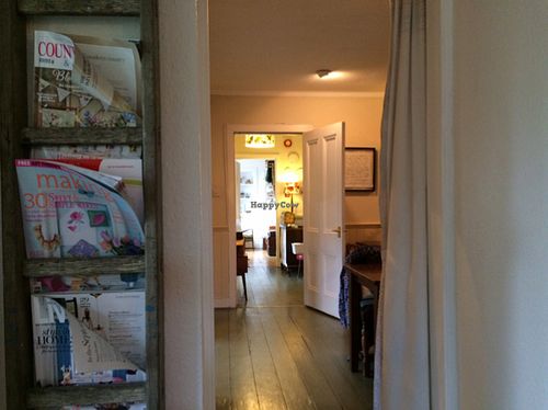 the entrance hall and the different rooms to sit in at Skye Pie Cafe in Isle Of Skye