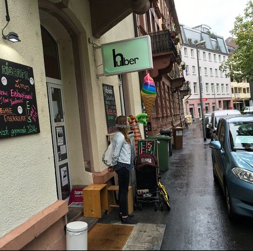 outside at Huber in Freiburg