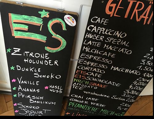 ice 'cream': vegan and non-vegan at Huber in Freiburg