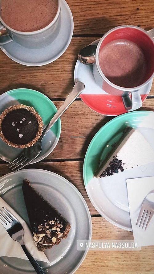 The slices were too small.... 😭 tasty and not so sweet which is nice  at Naspolya Nassolda in Budapest