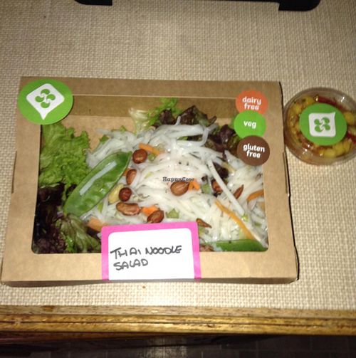 Vegan Thai Noodle Salad with sweet pineapple dressing!  at Simon Says in Guernsey