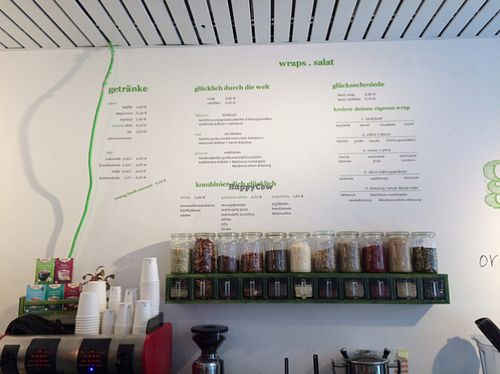 menu at Glucks kost in Munich