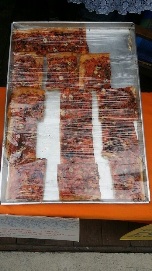 vegan pizza at Peppermaint Guesthouse in Chiang Mai