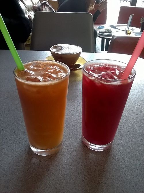 Juices at Pulp Fiction Future Food and Juice Cafe in Whitley Bay