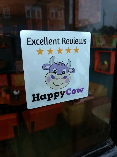 decal up at Pulp Fiction Future Food and Juice Cafe in Whitley Bay