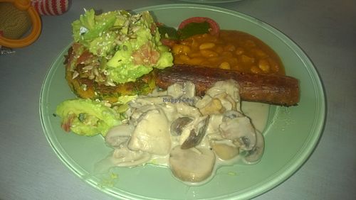 Gatherers breakfast at Pulp Fiction Future Food and Juice Cafe in Whitley Bay