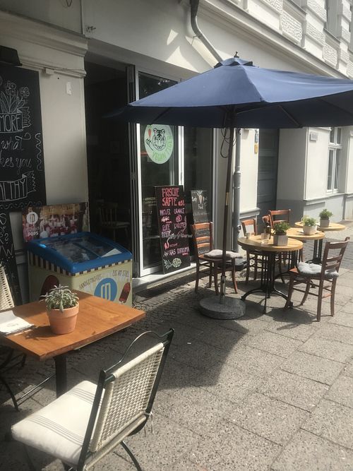 Outside at Vegan Tiger in Berlin