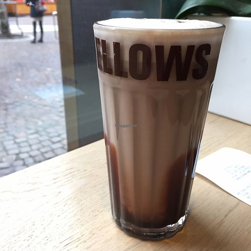 large hot chocolate with soy milk at Coffee Fellows - My Zeil in Frankfurt