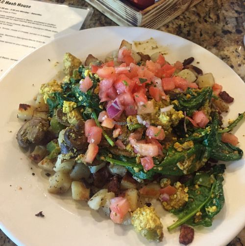 Tofu Scramble at The Loving Cup Hash House in Jacksonville Beach