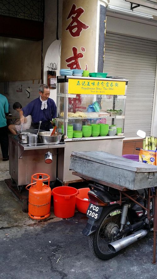Stall at Sen Ji Mei Wei Vegetarian - Wan Tan Mee - Jelutong in Penang