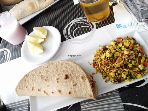 Vegan piadina with quinoa salad at BioKarma in Ibiza