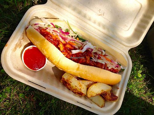 Korean BBQ Banh Mi sandwich at Amor - Catering in West Hartford