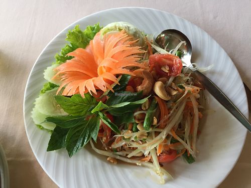 Green Papaya salad at The Whole Earth in Chiang Mai
