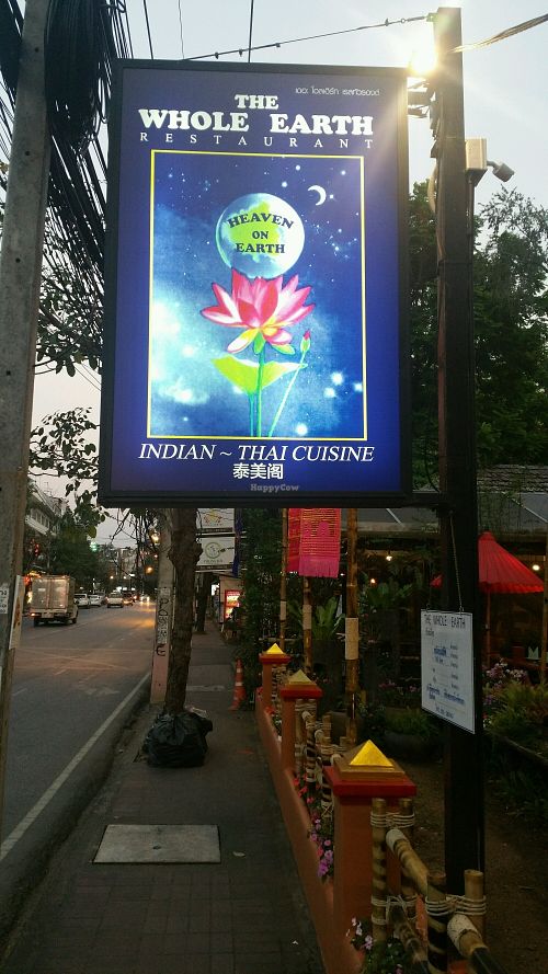 street signage at The Whole Earth in Chiang Mai