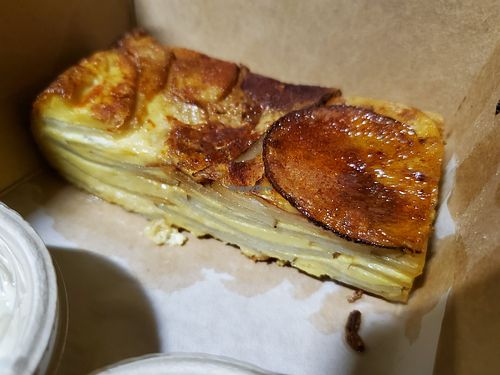 Vegan just egg frittata. Small but tasty at Plant Food + Wine in Los Angeles